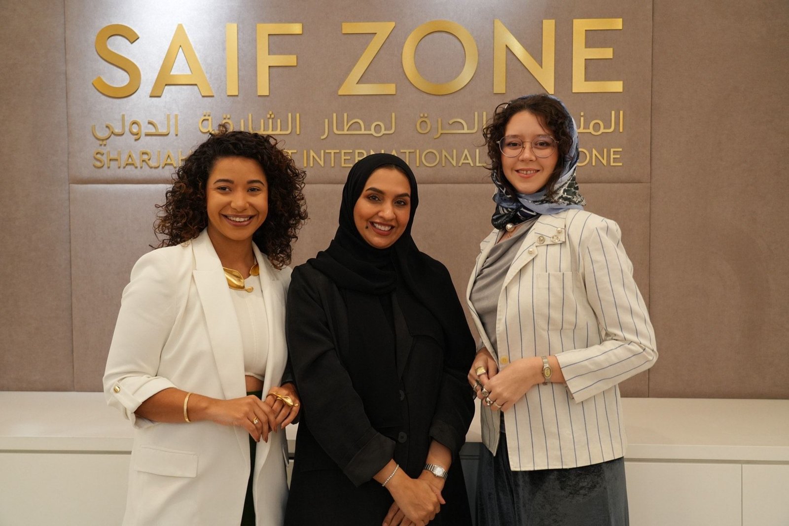 Tháfila Araujo na SAIF Zone, em Sharjah, Emirados Árabes Unidos