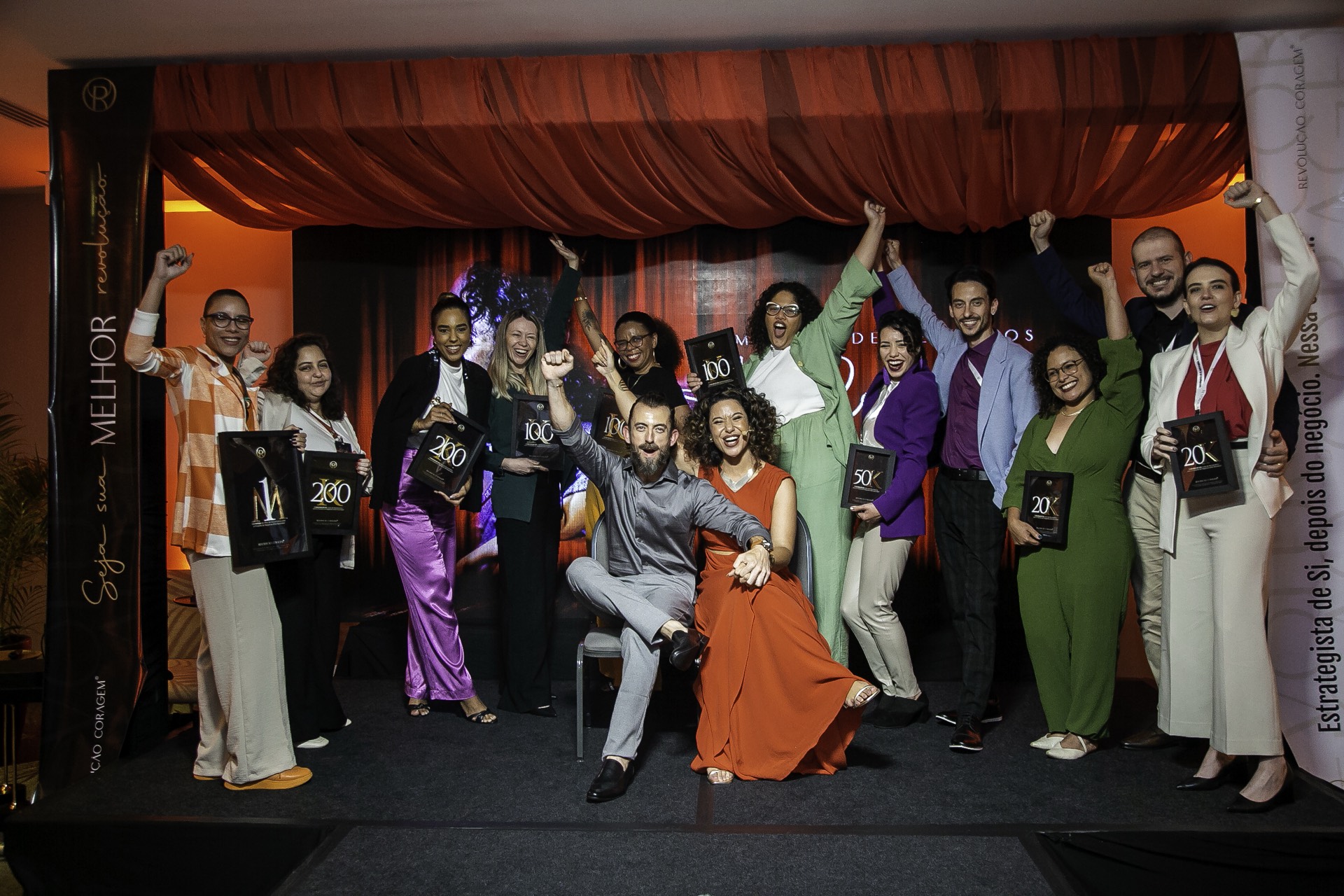 Celebração de resultados de uma turma do LAB Vendarketing